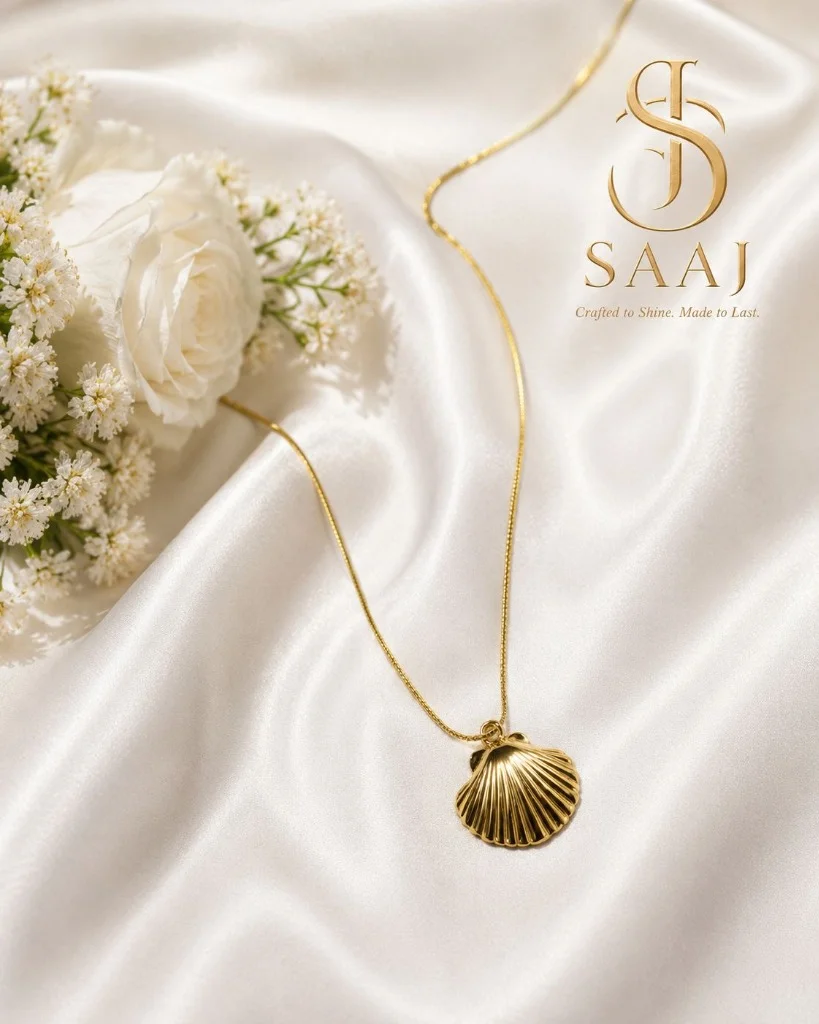 Gilded Shell Necklace